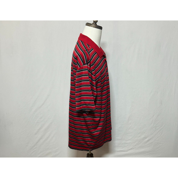 Nike Tiger Woods Shirt Mens XXL Red Dri Fit Short Sleeve Performance Golf Polo - Picture 4 of 10